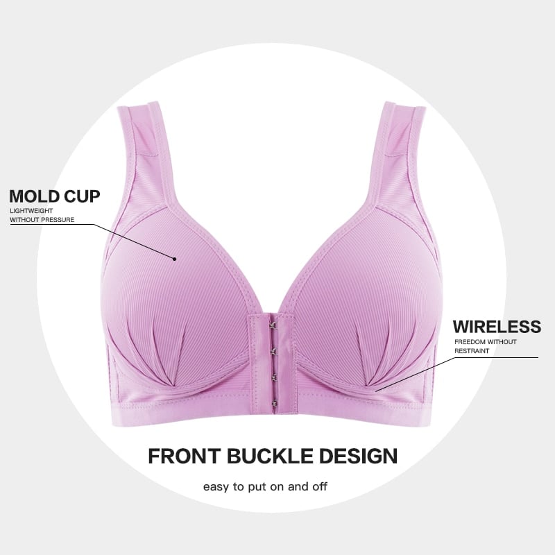 ??Front Closure Wireless Support Bra