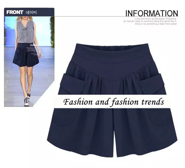 ??Women Beach Casual Hot Shorts with Elastic Waistband