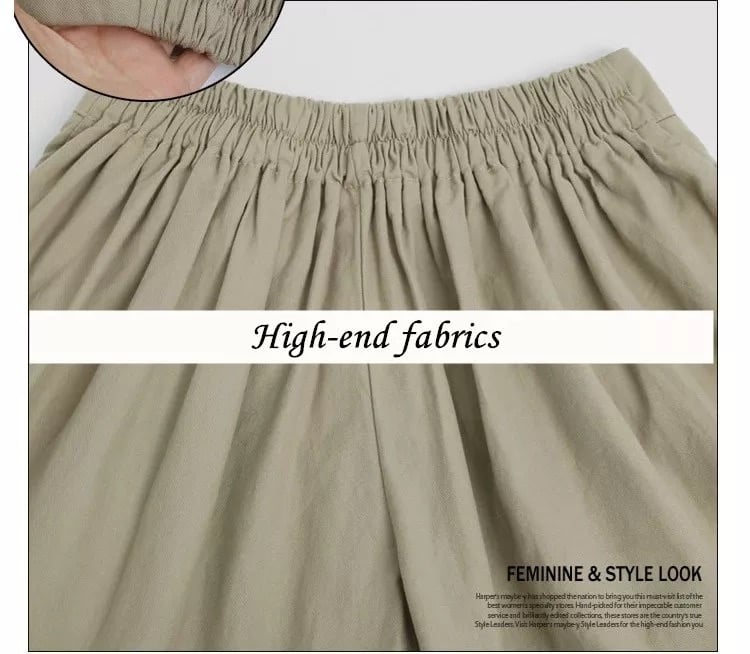 ??Women Beach Casual Hot Shorts with Elastic Waistband