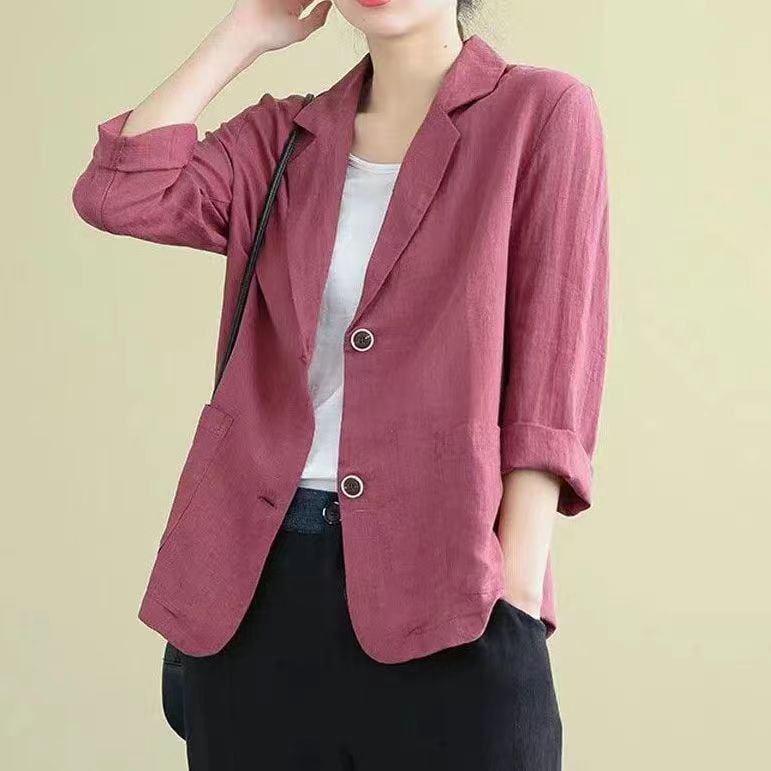Versatile Long Sleeved Casual Loose Suit Jacket